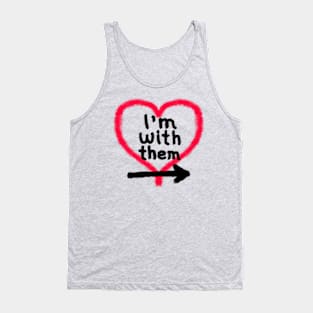 I'm With Them (right arrow) Tank Top